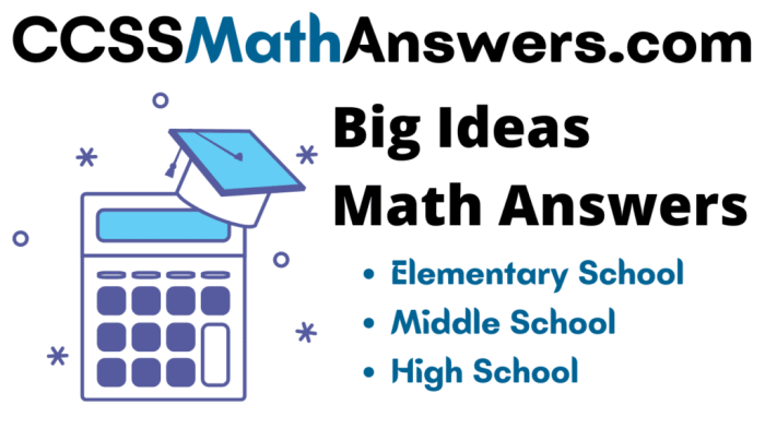 Big ideas math chapter 4 answer key