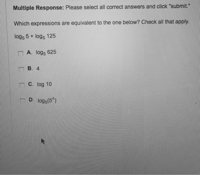 Expressions equivalent apply check which 3c