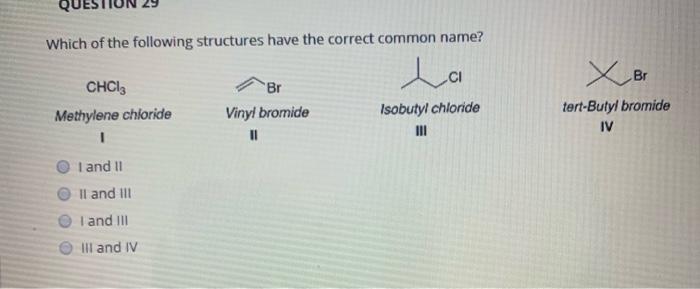 Which of the following structures have the correct common name